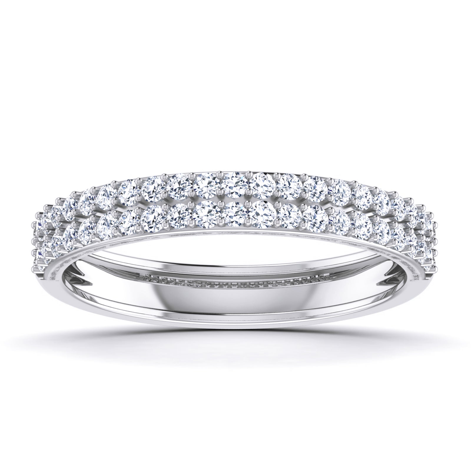 Stropez - Diamond Eternity Ring - White Gold - Superior Stirling