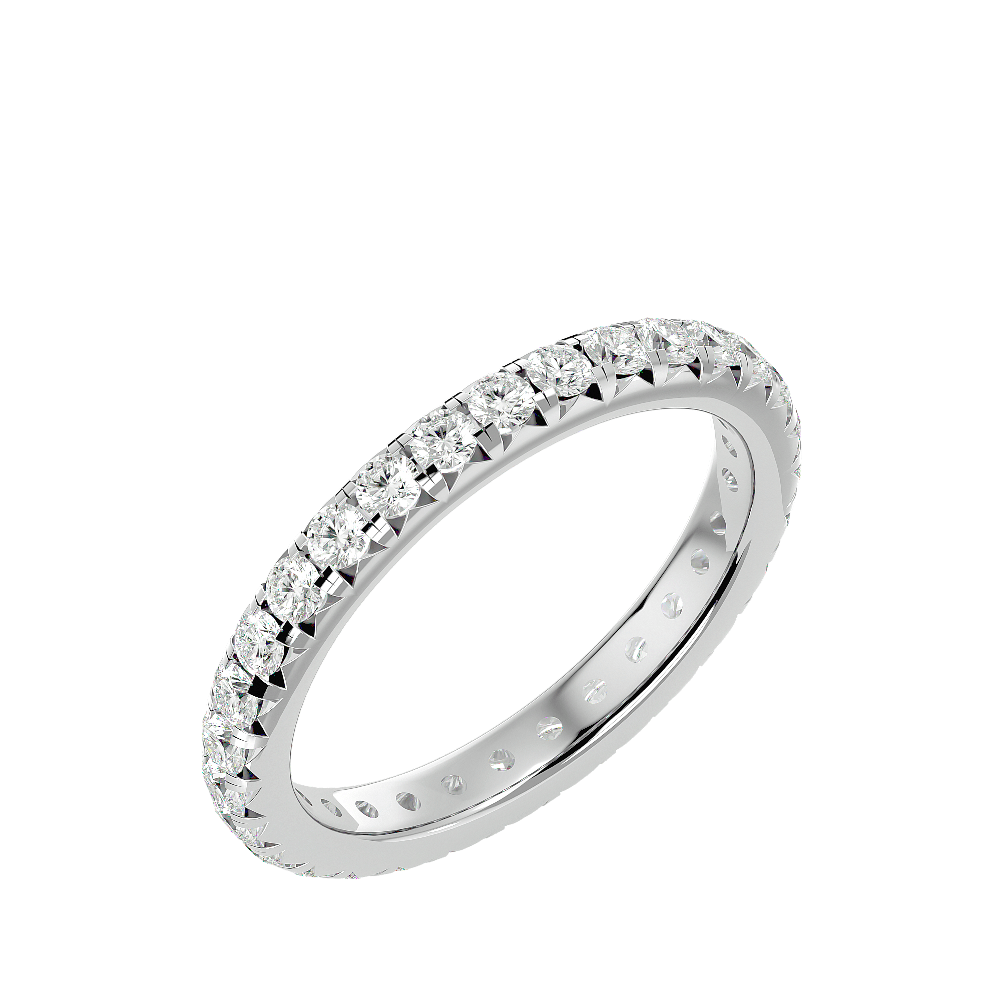 Trecate - Diamond Eternity Ring - White Gold - Superior Stirling