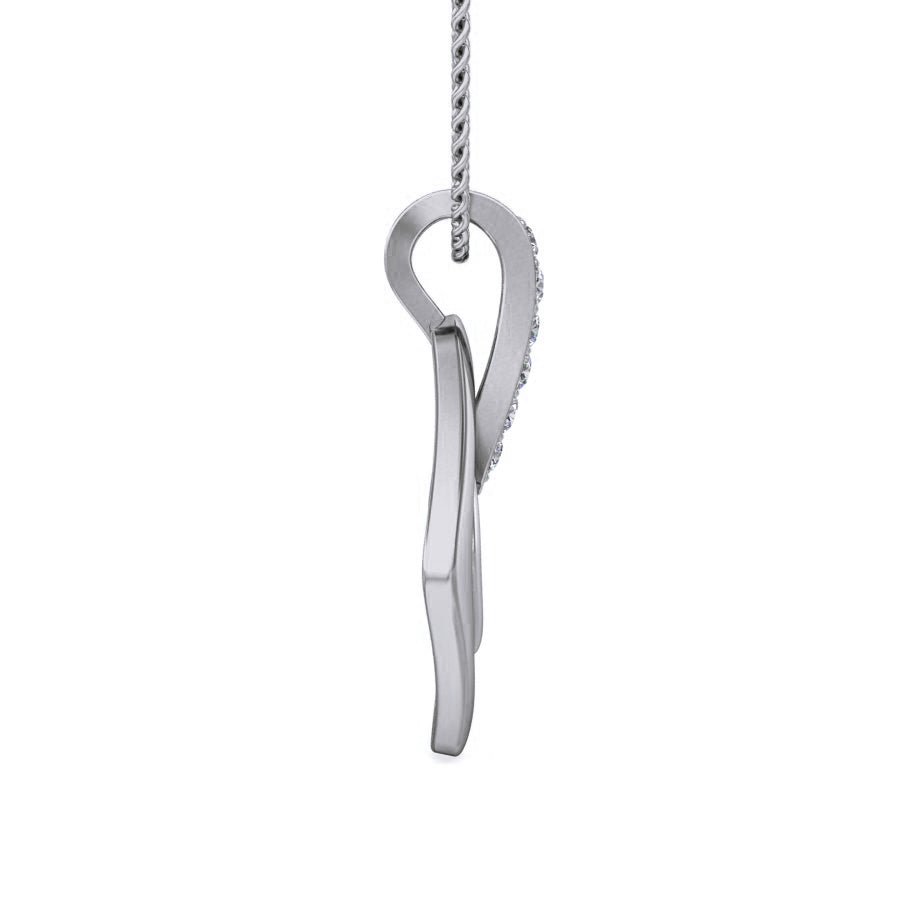 Vannes - Diamond Pendant - White Gold - Superior Stirling