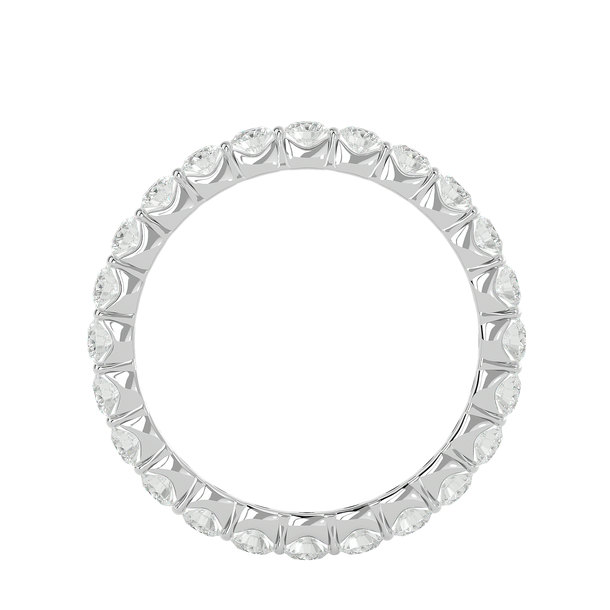 Verdot - Diamond Eternity Ring - White Gold - Superior Stirling