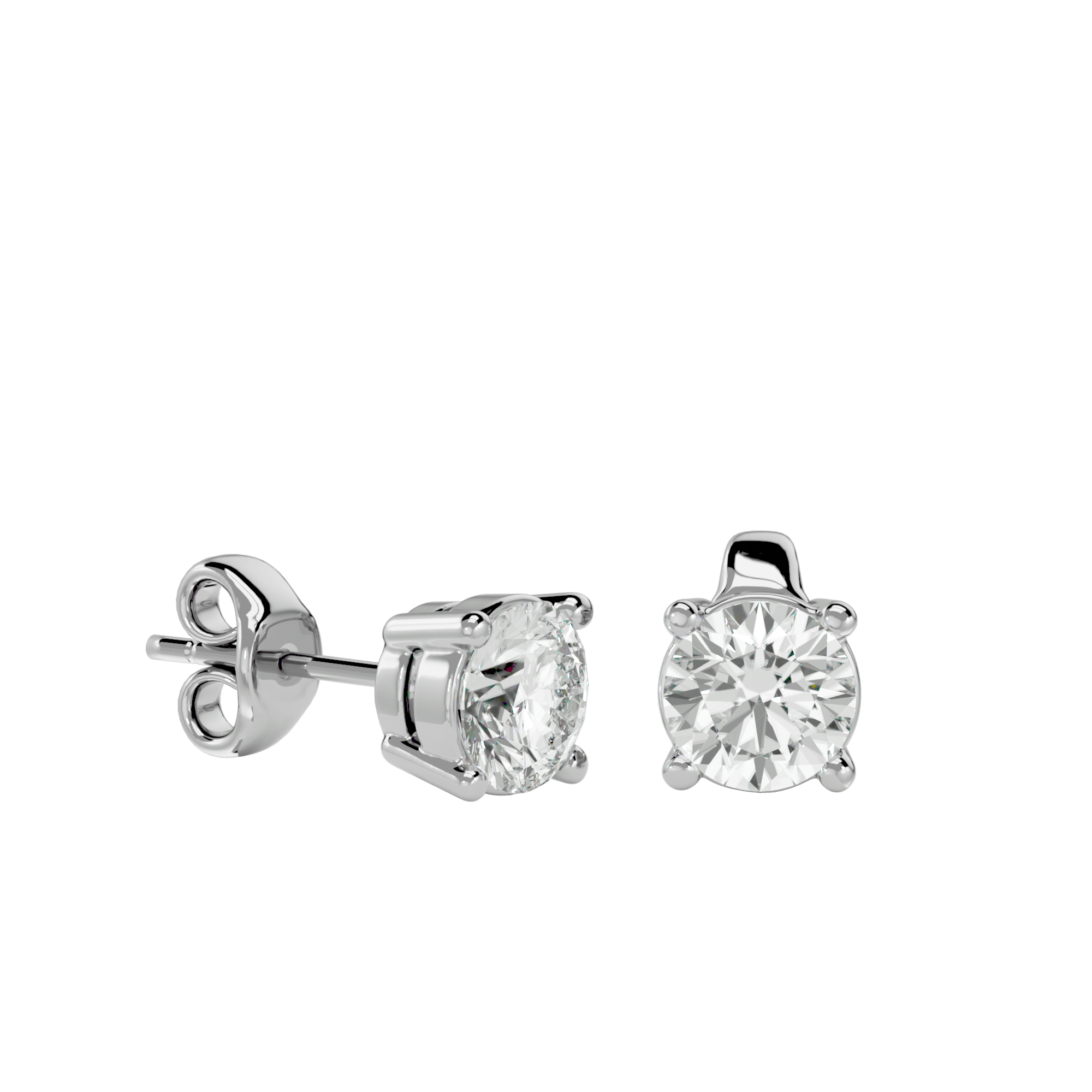 Vicental - Diamond Earrings - White Gold - Superior Stirling