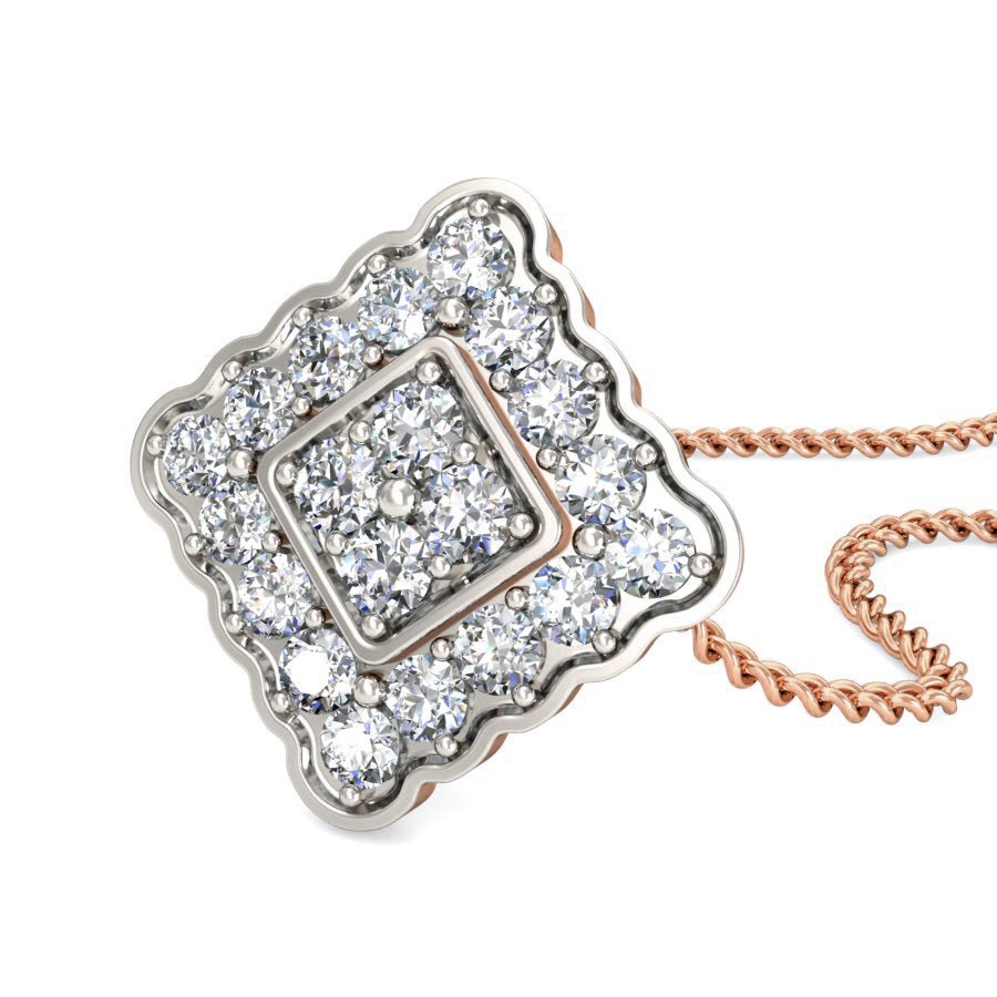 Yoselin - Diamond Pendant - Rose Gold - Superior Stirling