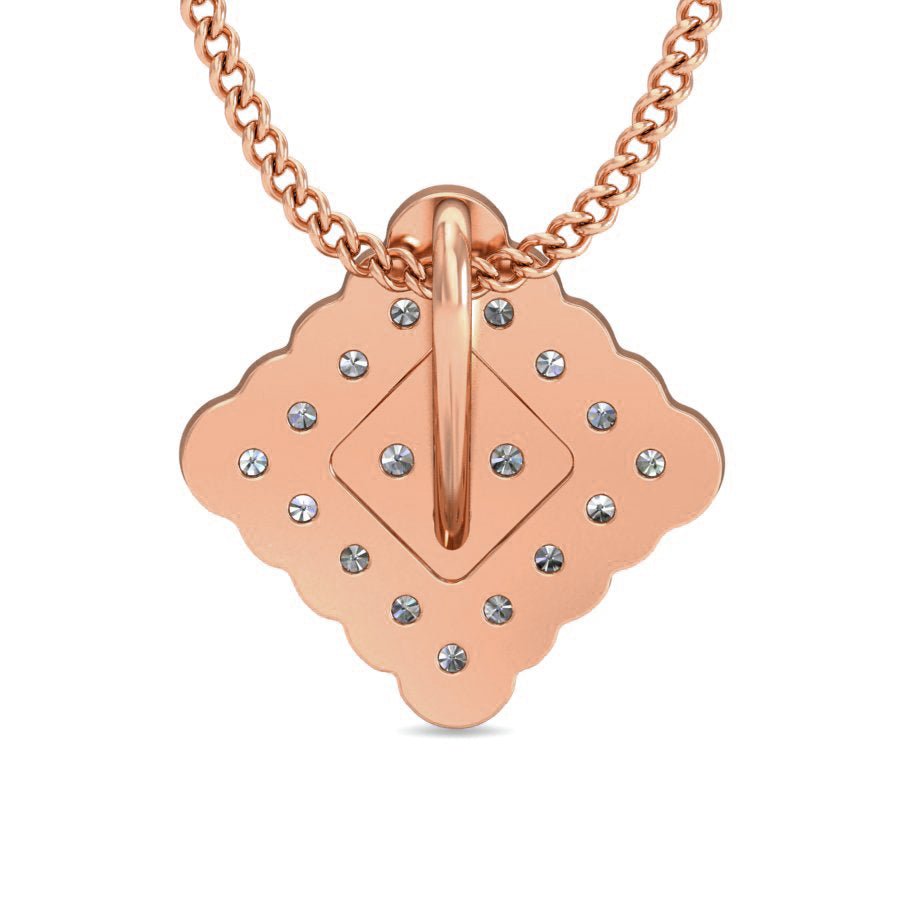 Yoselin - Diamond Pendant - Rose Gold - Superior Stirling