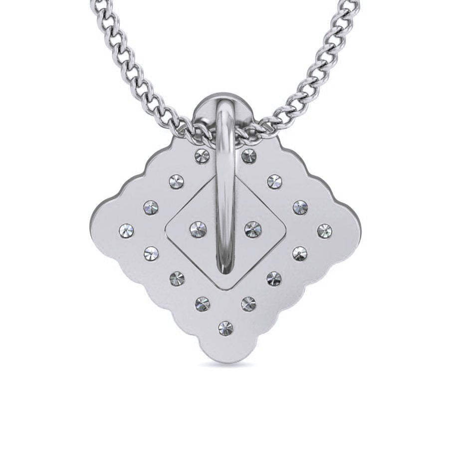 Yoselin - Diamond Pendant - White Gold - Superior Stirling